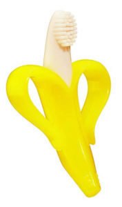 Baby Banana teether and toothbrush