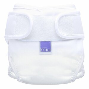 Bambino Mio Miosoft Cloth Diaper, White, Size 1