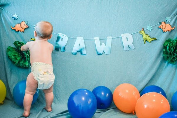 rawr diaper blue